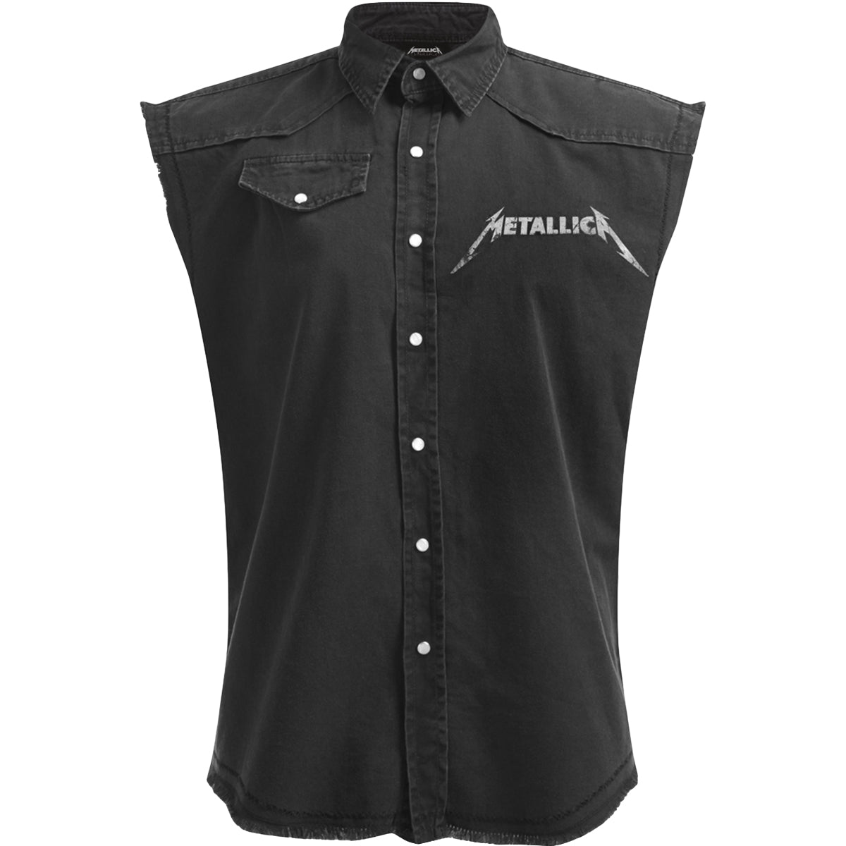 METALLICA - STONED JUSTICE - Ärmelloser Stone Washed Worker Schwarz