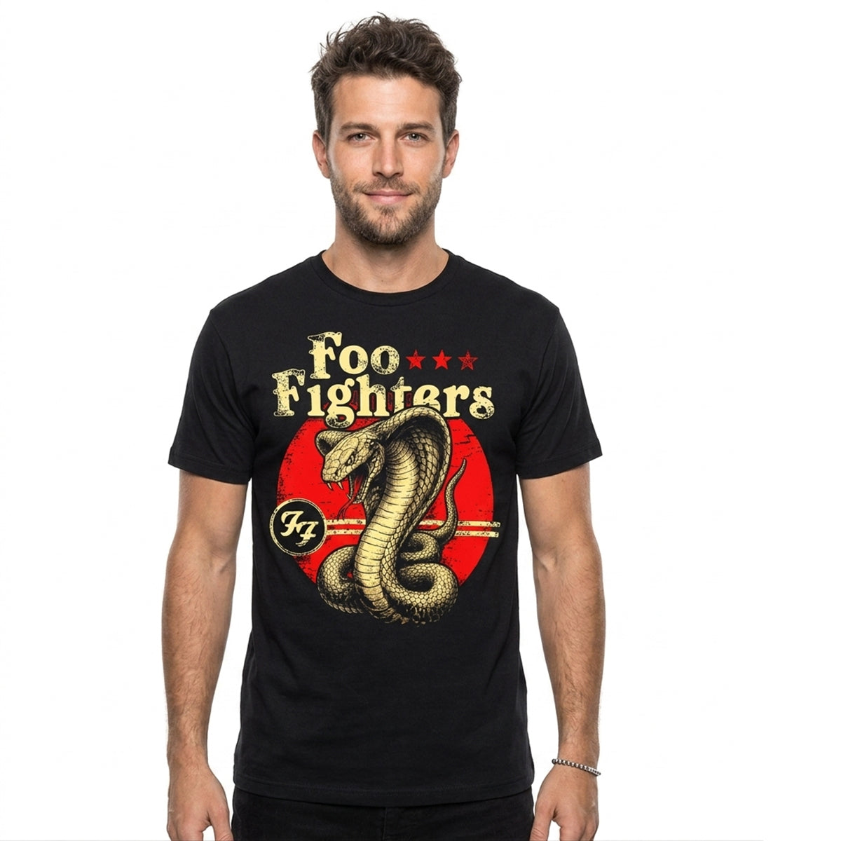 FOO FIGHTERS - COBRA - Front Print T-Shirt Schwarz