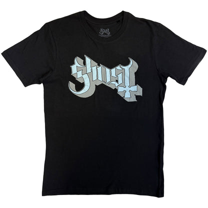 GHOST - BLUE/GREY KEYLINE LOGO - T-Shirt Black