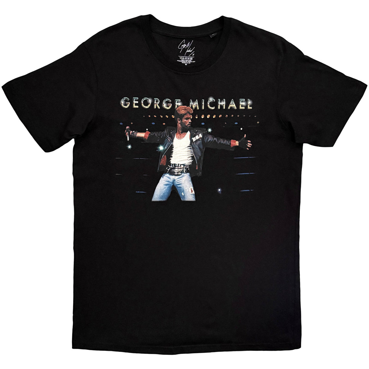 GEORGE MICHAEL ON STAGE - T-Shirt Black