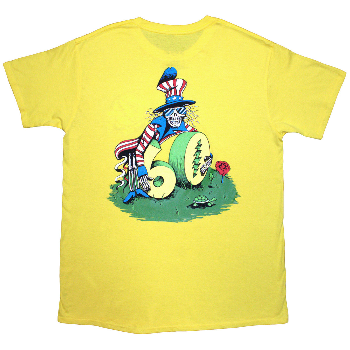 GRATEFUL DEAD - ROSE POSE - T-Shirt Yellow