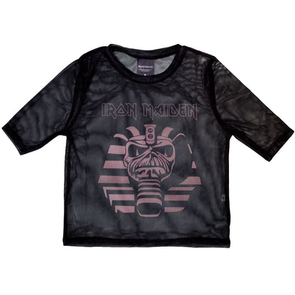 IRON MAIDEN - POWERSLAVE MUMMY - Ladies Crop Top Black