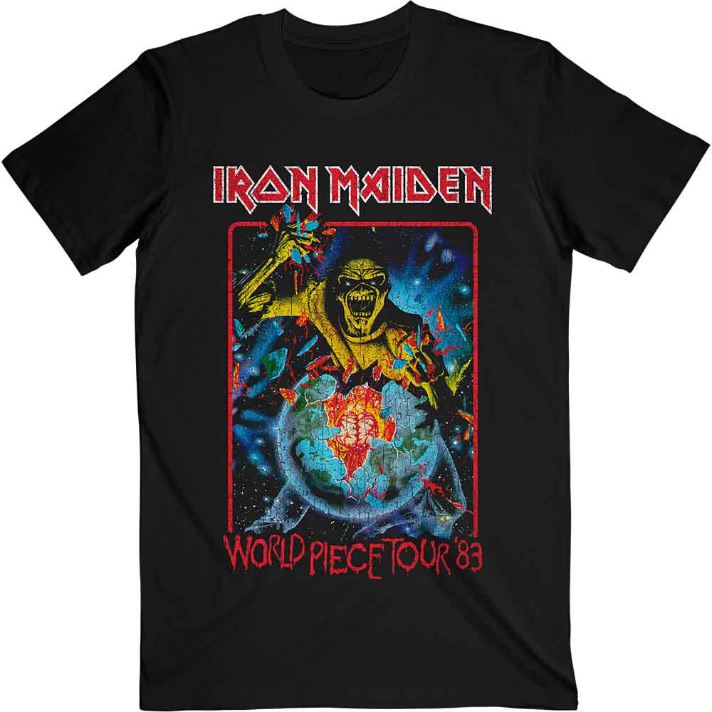 IRON MAIDEN - WORLD PIECE TOUR '84 V.1. - T-Shirt Black