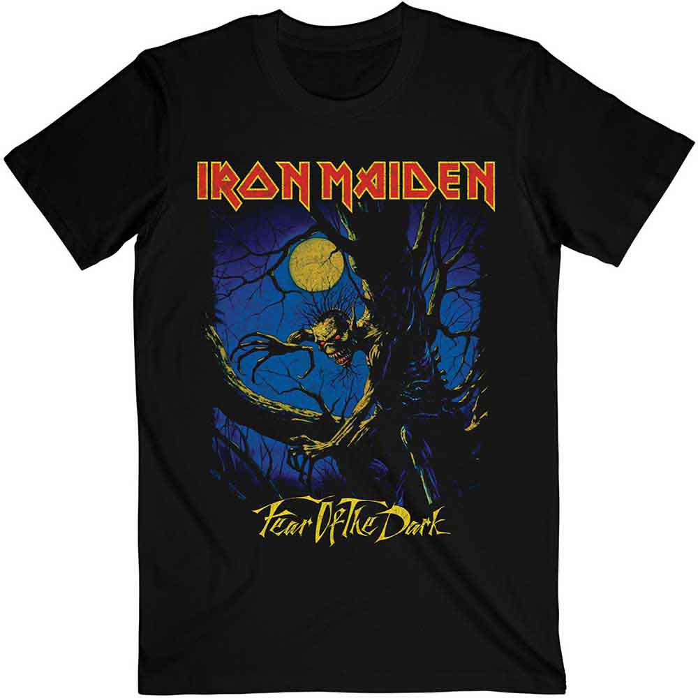 IRON MAIDEN - FEAR OF THE DARK MOONLIGHT - T-Shirt Black