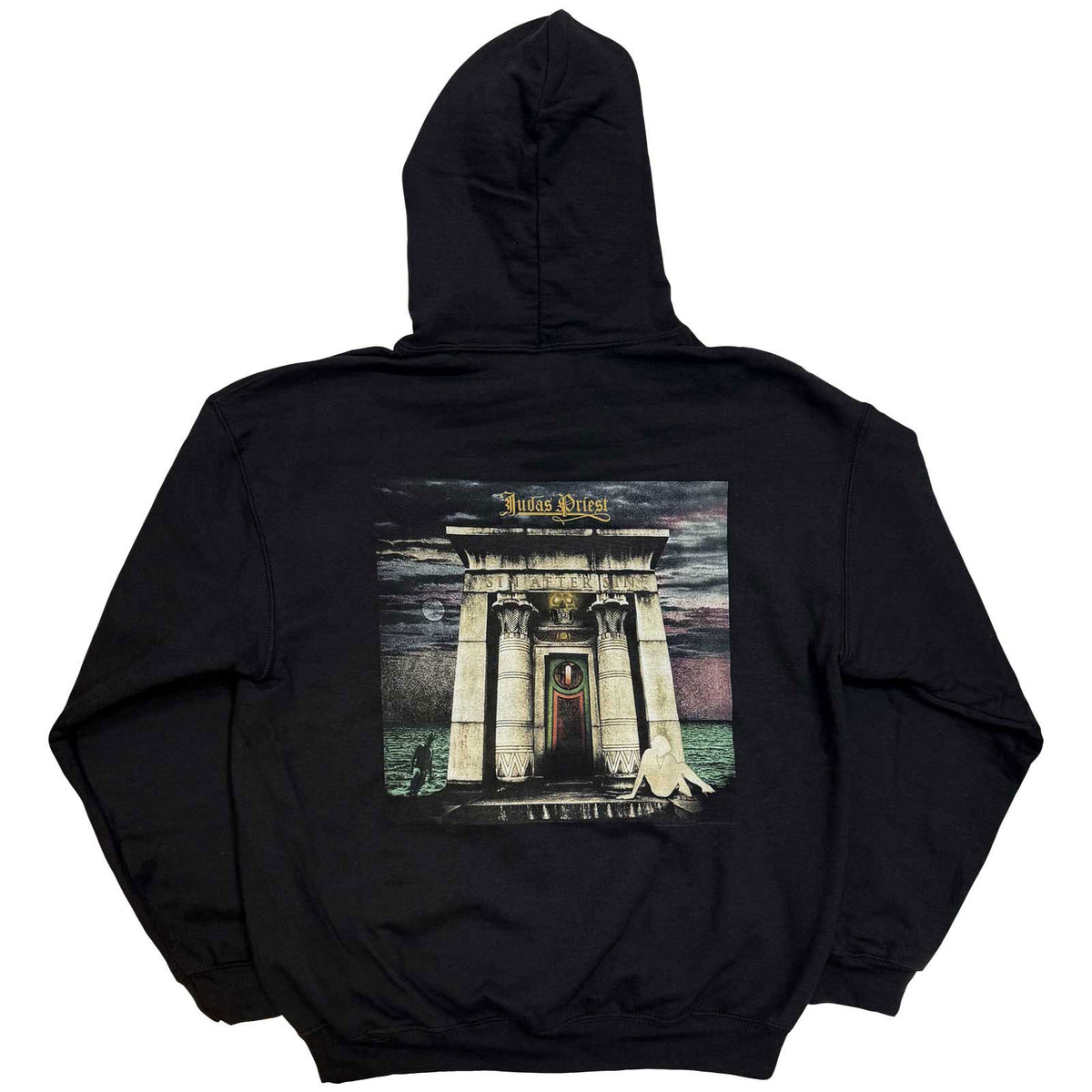 JUDAS PRIEST - SIN AFTER SIN LOGO & ALBUM COVER - Pullover Hoodie Black