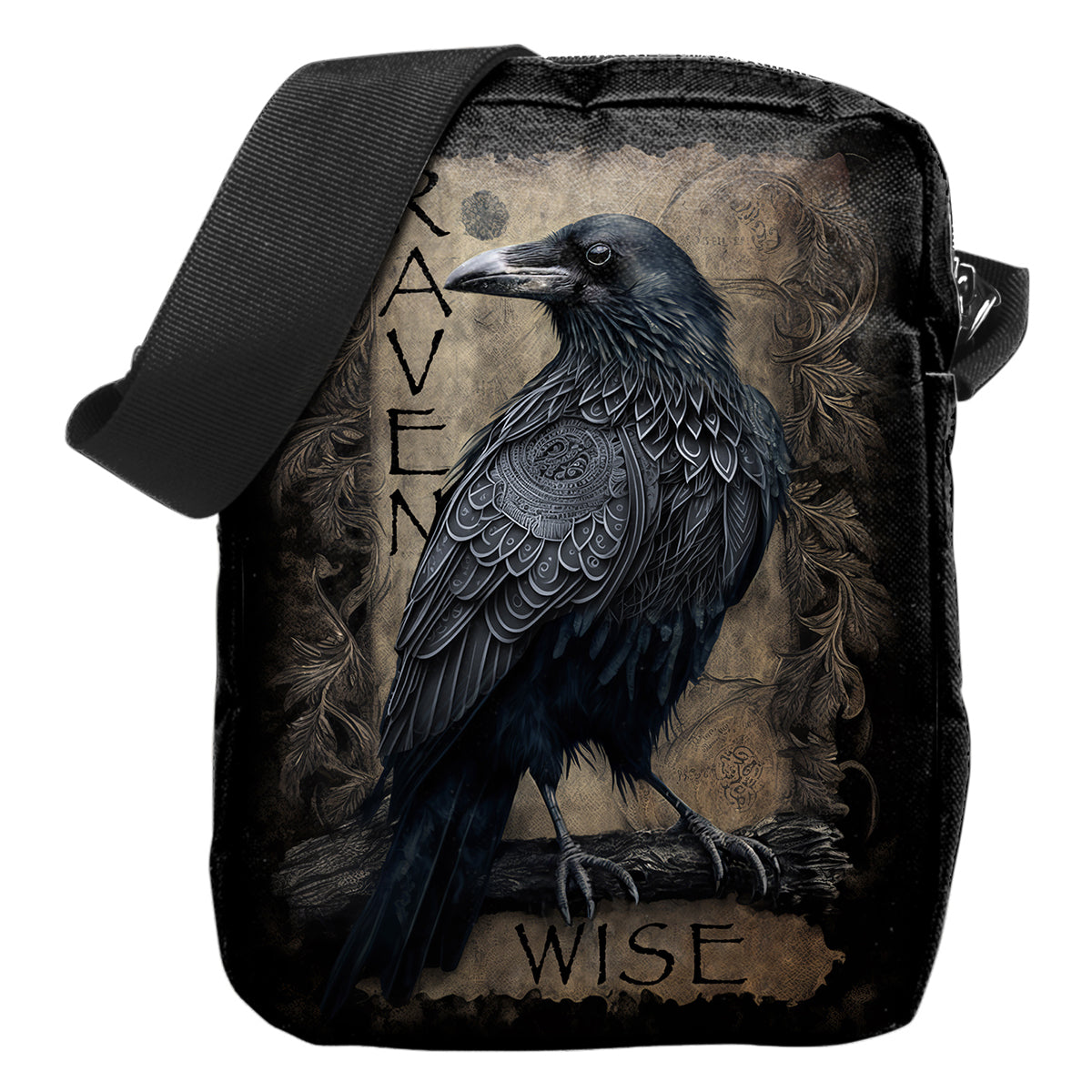 RAVEN WISE - Crossbody Bag - Zipped with Stash Pockets