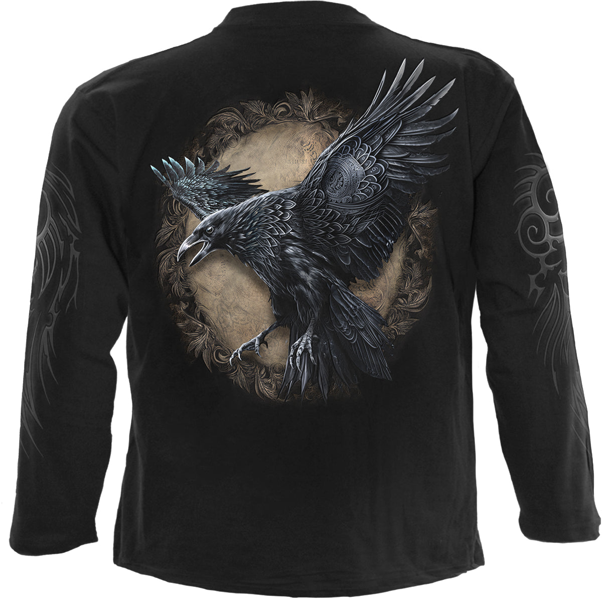 RAVEN WISE - Langarmshirt Schwarz