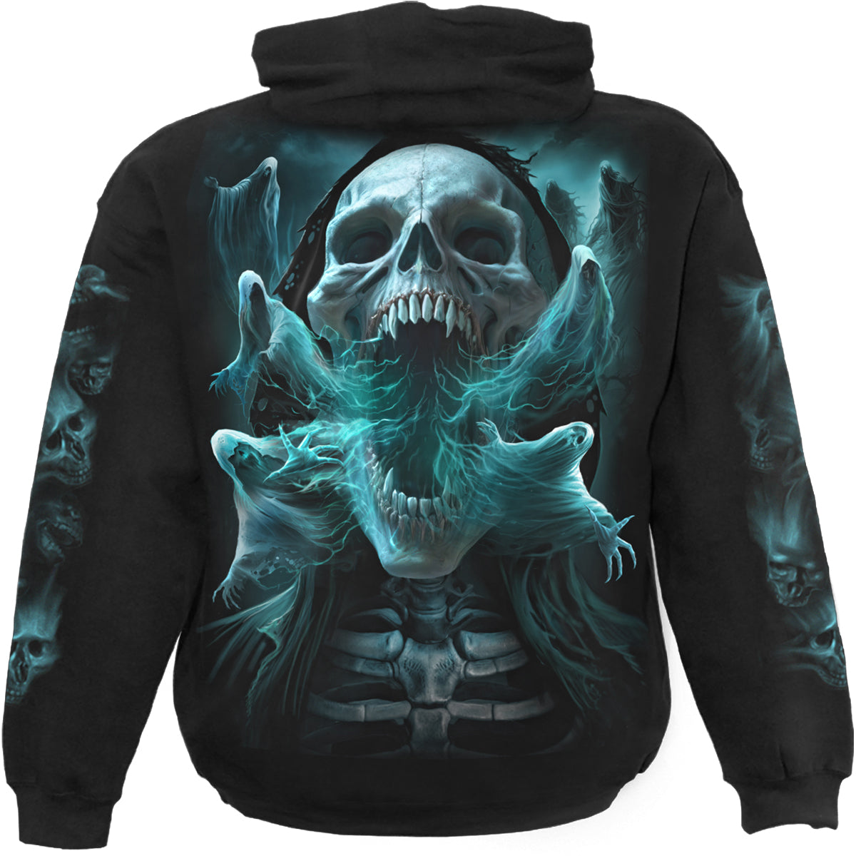 GHOST SKULL - Hoody Black