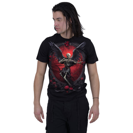 CUPID'S CURSE - Front Print T-Shirt Schwarz