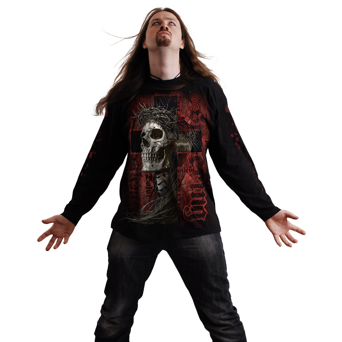 SILENT SUFFERING - Langarmshirt Schwarz