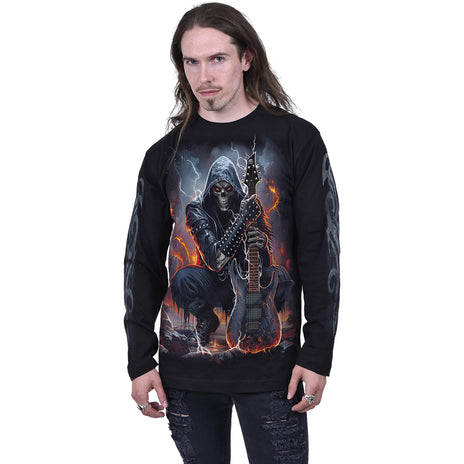 DEATH ROCKER - Langarmshirt Schwarz