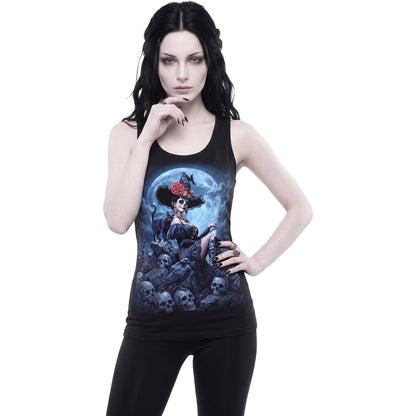 NIGHT OF THE DEAD – Razor Back Top, schwarz