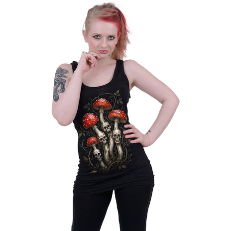 SHROOMS – Razor Back Top, schwarz