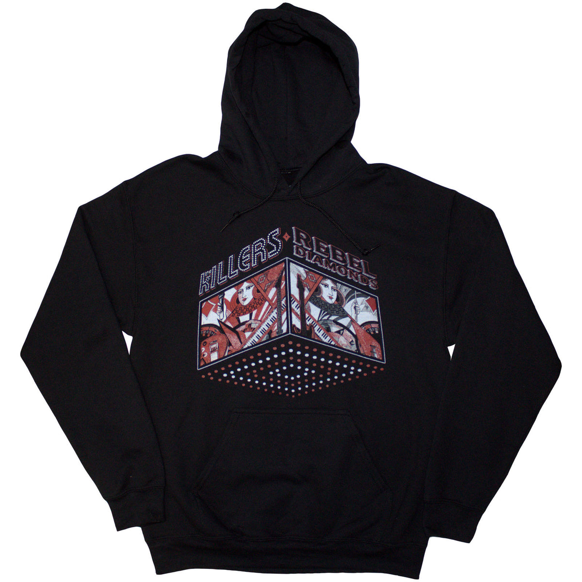 THE KILLERS - TOUR '24 REBEL DIAMONDS - Pullover Hoodie Black
