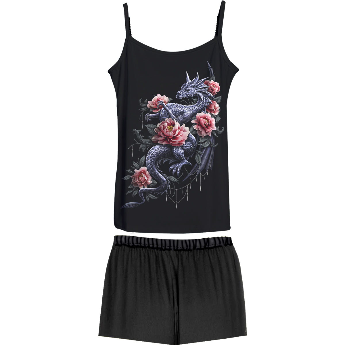 MATERNAL INSTINCTS - 4tlg. Gothic Pyjama Set