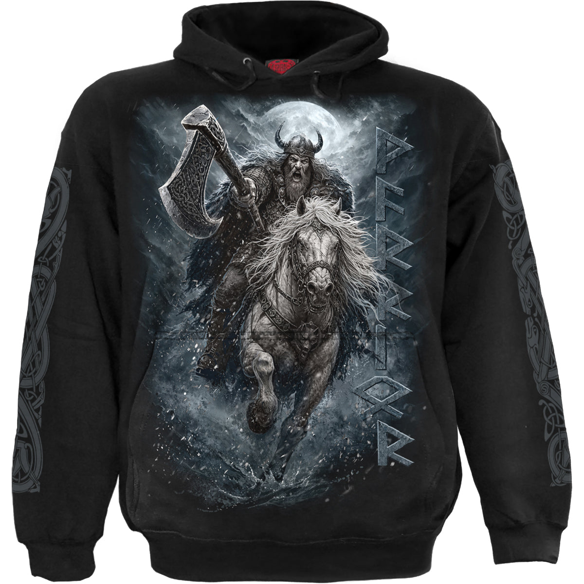 VIKING RAMPAGE – Kapuzenpulli Schwarz