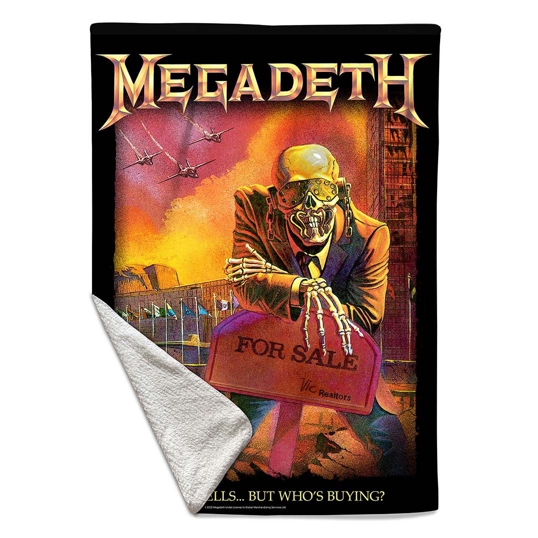 Rocksax Megadeth Blanket - Rust 2