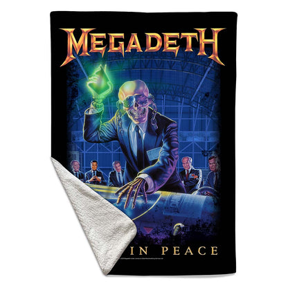 Rocksax Megadeth Sherpa Fleece Blanket - Rust in Peace