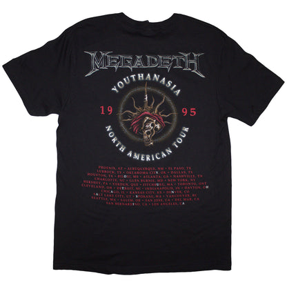 MEGADETH - YOUTHANASIA 1995 NORTH AMERICAN TOUR - T-Shirt Black