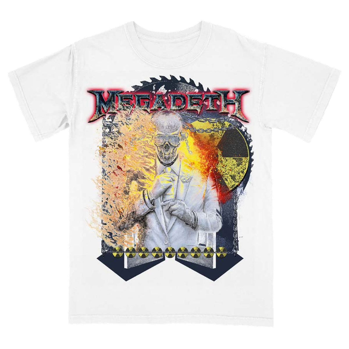 MEGADETH - VIC SAWBLADE - T-Shirt White