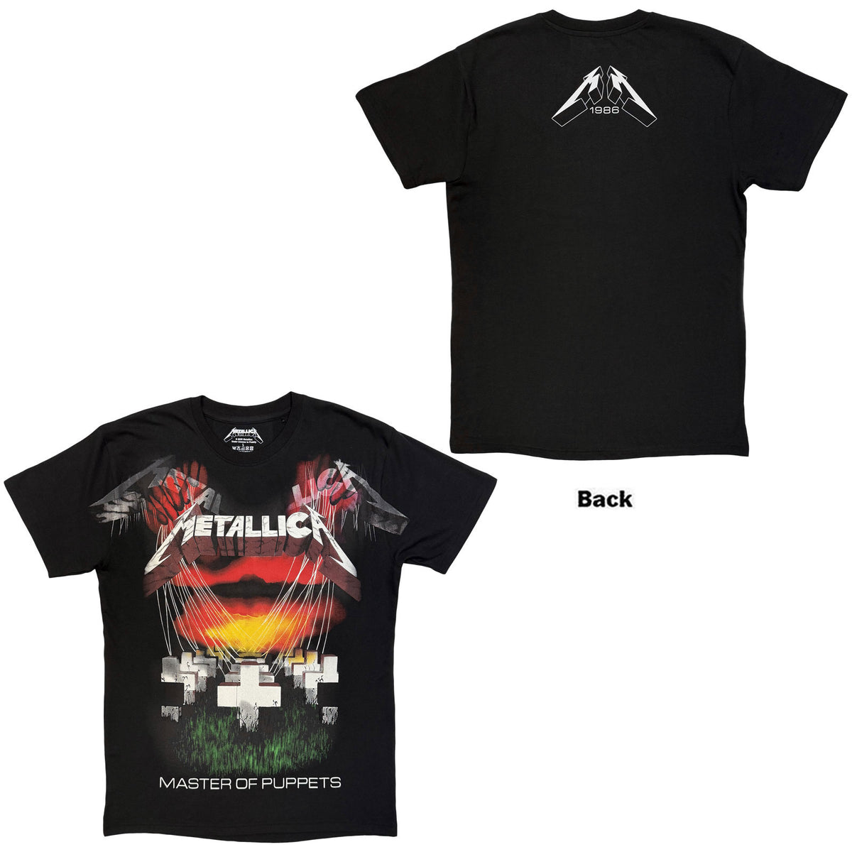 METALLICA - MASTER OF PUPPETS JUMBO - T-Shirt Black