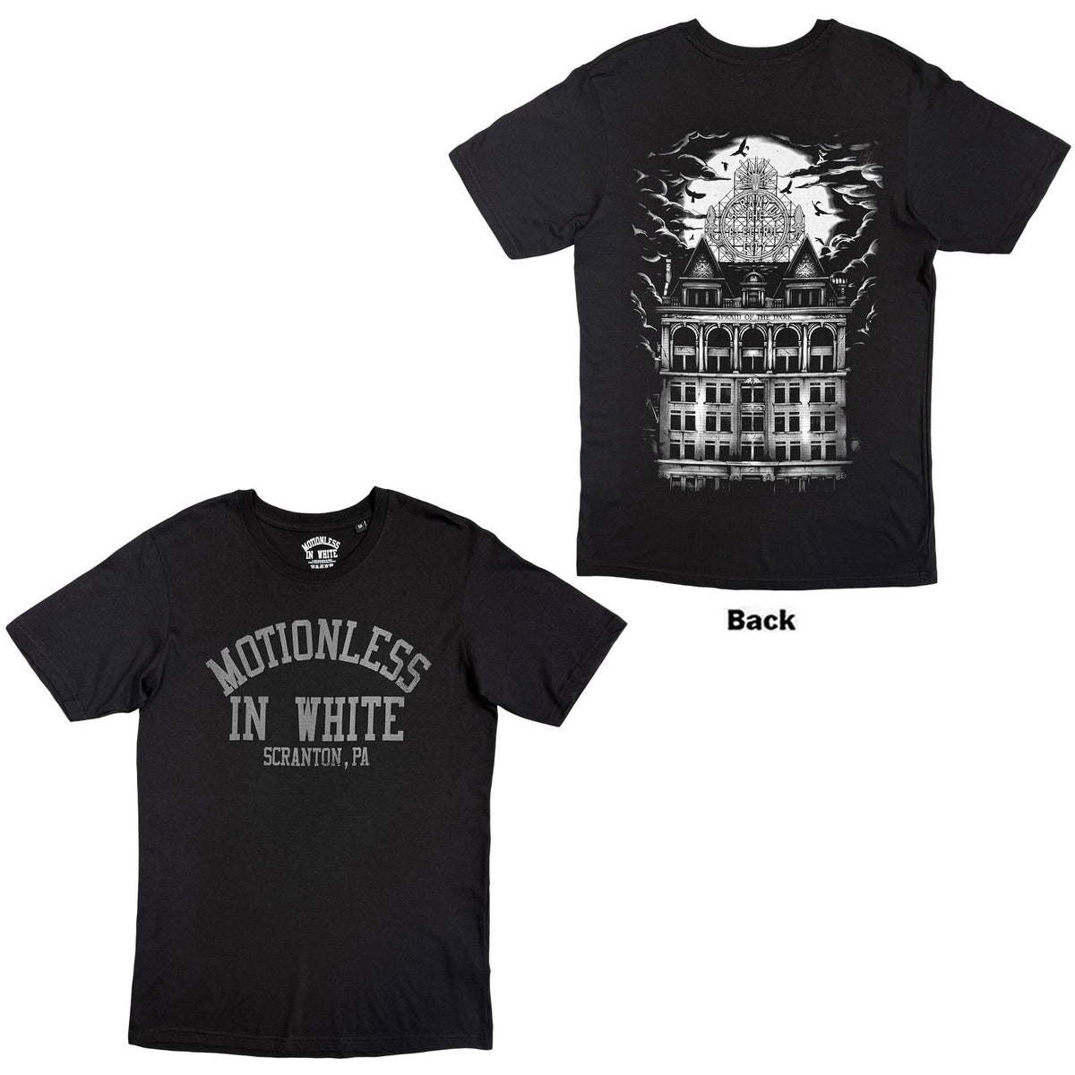 MOTIONLESS IN WHITE - AFRAID OF THE DARK - T-Shirt Black