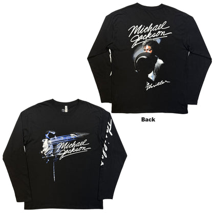 MICHAEL JACKSON - THRILLER / HAT POSES - Long Sleeve T-Shirt Black