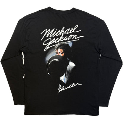 MICHAEL JACKSON - THRILLER / HAT POSES - Long Sleeve T-Shirt Black