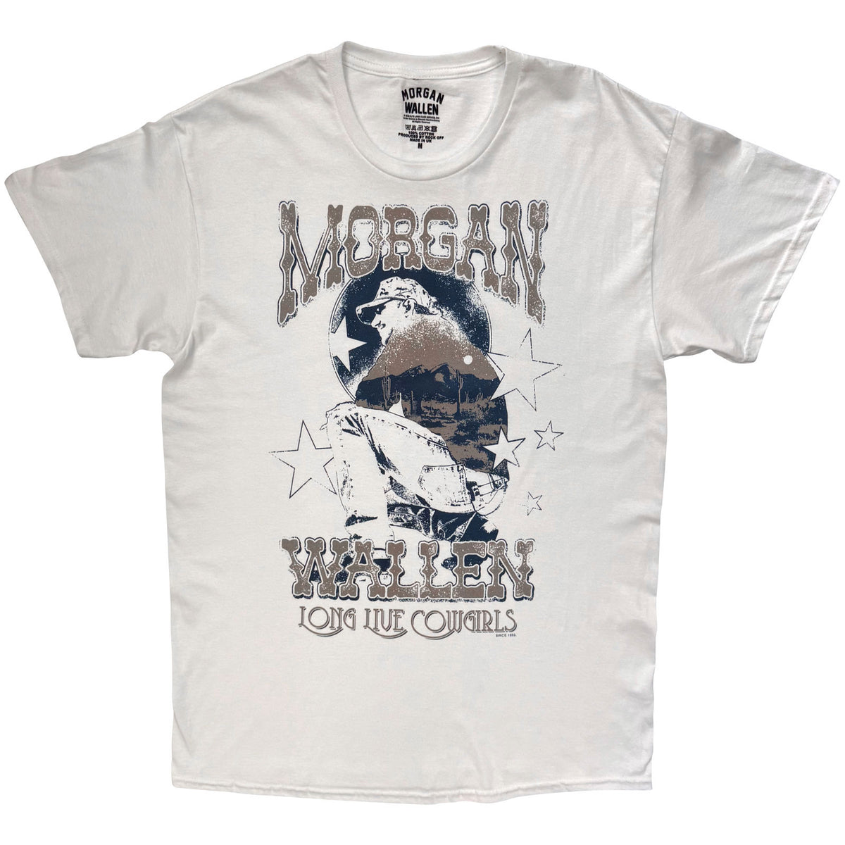 MORGAN WALLEN - LONG LIVE COWGIRLS - T-Shirt Natural
