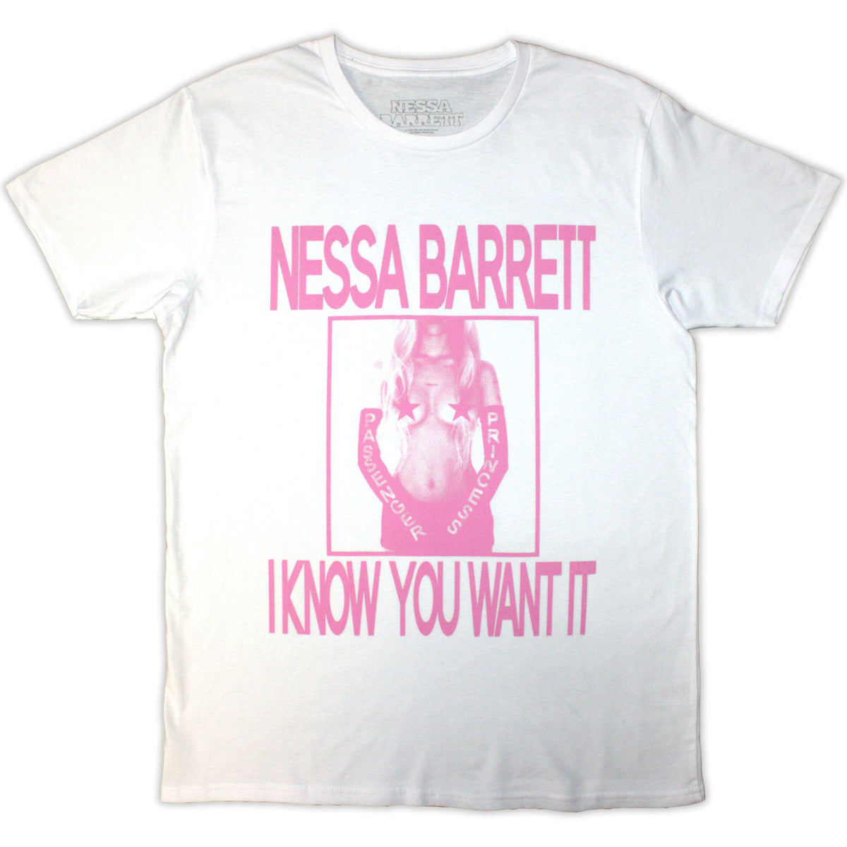 NESSA BARRETT - I KNOW YOU WANT IT - T-Shirt White