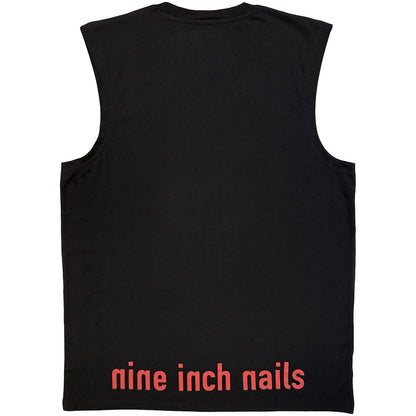 NINE INCH NAILS - RED LOGOS - Vest T-Shirt Black