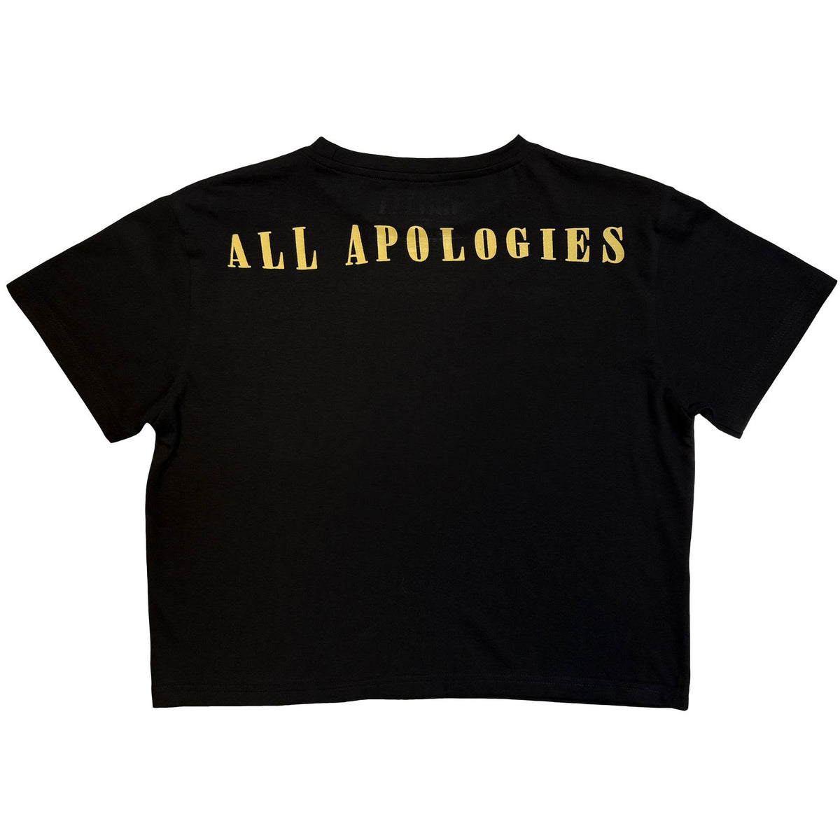 NIRVANA - ALL APOLOGIES - Ladies Crop Top Black