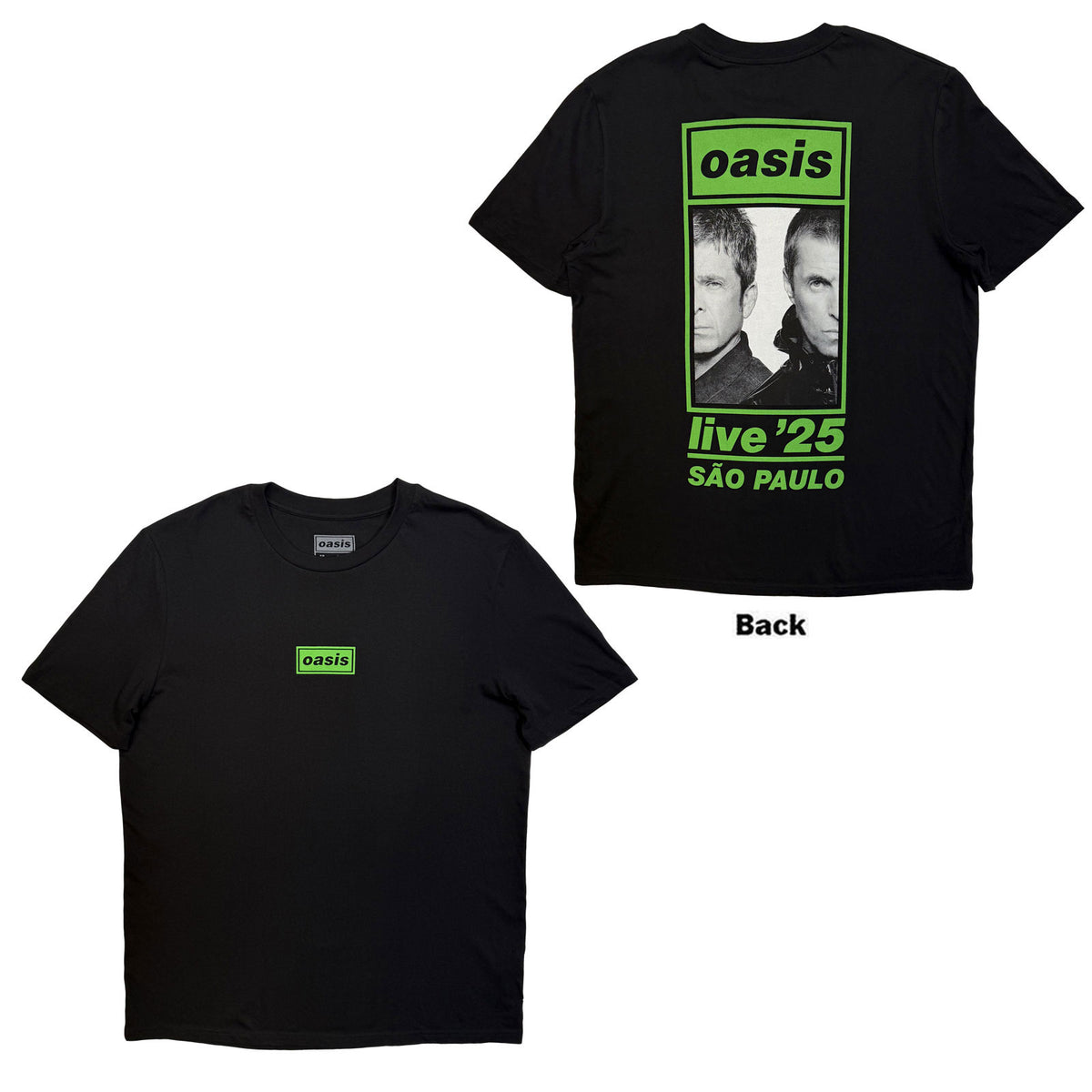 OASIS - SAO PAULO HALF FACES FAN STORE - T-Shirt Black