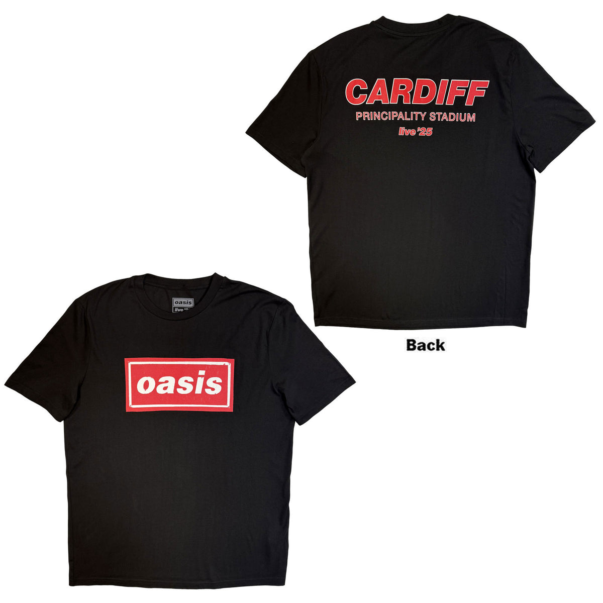 OASIS - CARDIFF CITY POP UP - T-Shirt Black