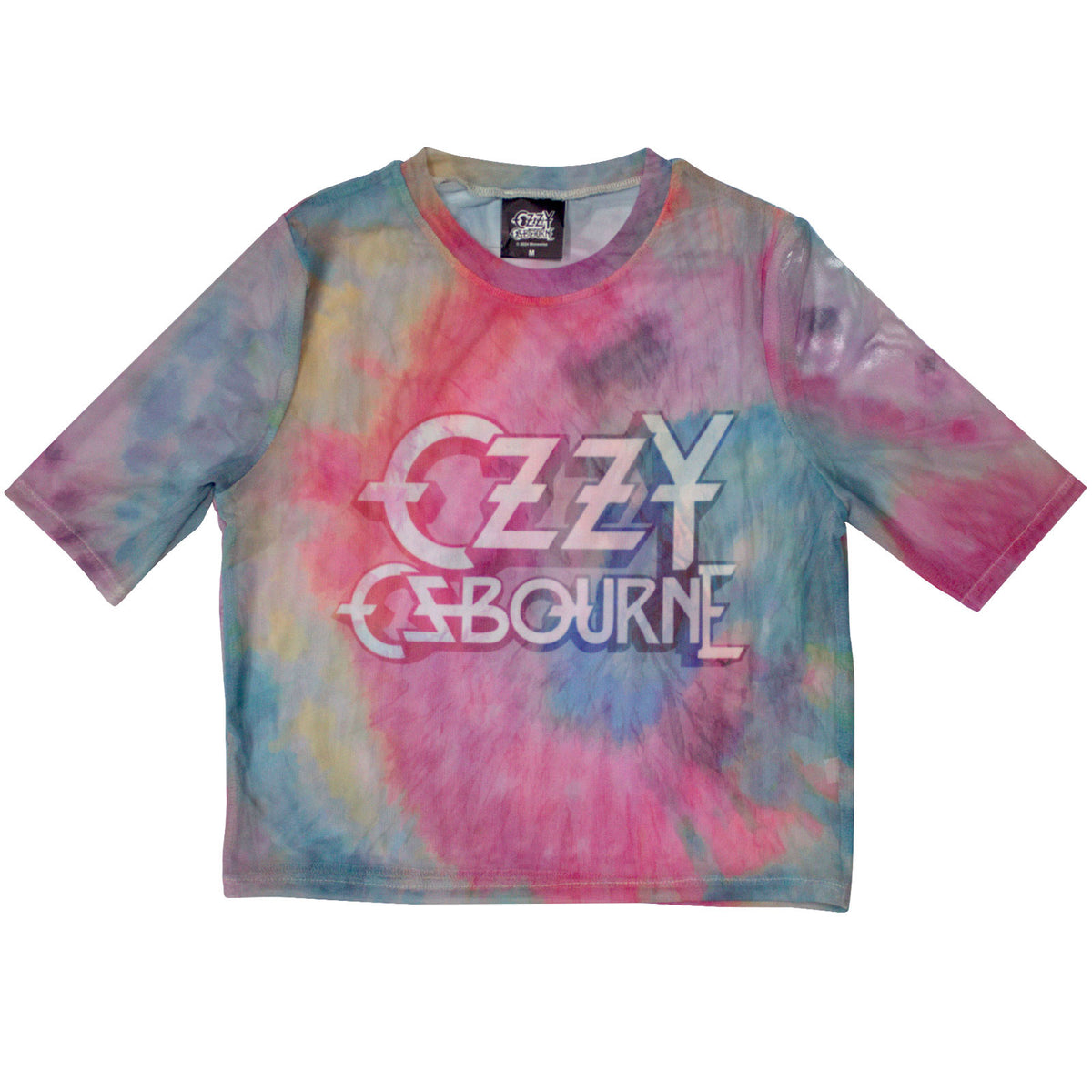 OZZY OSBOURNE - LOGO - Ladies Crop Top Blue