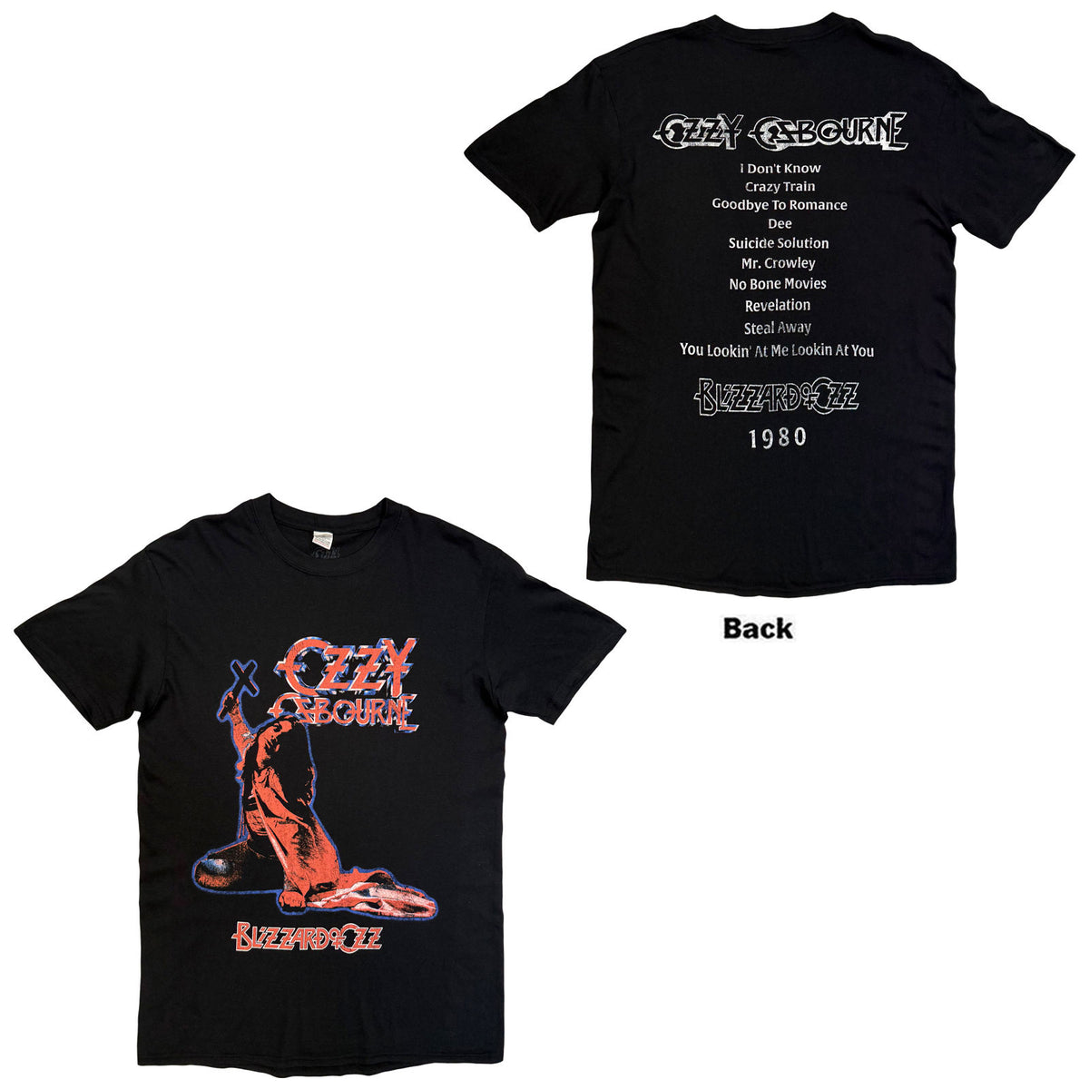 OZZY OSBOURNE - BLIZZARD OF OZZ TRIBUTE - T-Shirt Black