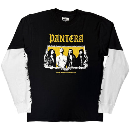 PANTERA - TEXAS TO DOMINATION - Layered Long Sleeve T-Shirt Multicolour