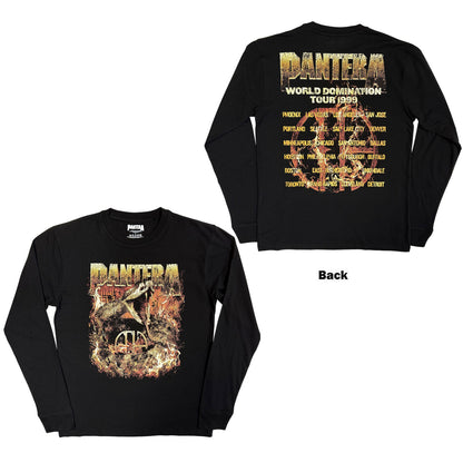 PANTERA - WORLD DOMINATION TOUR - Long Sleeve T-Shirt Black