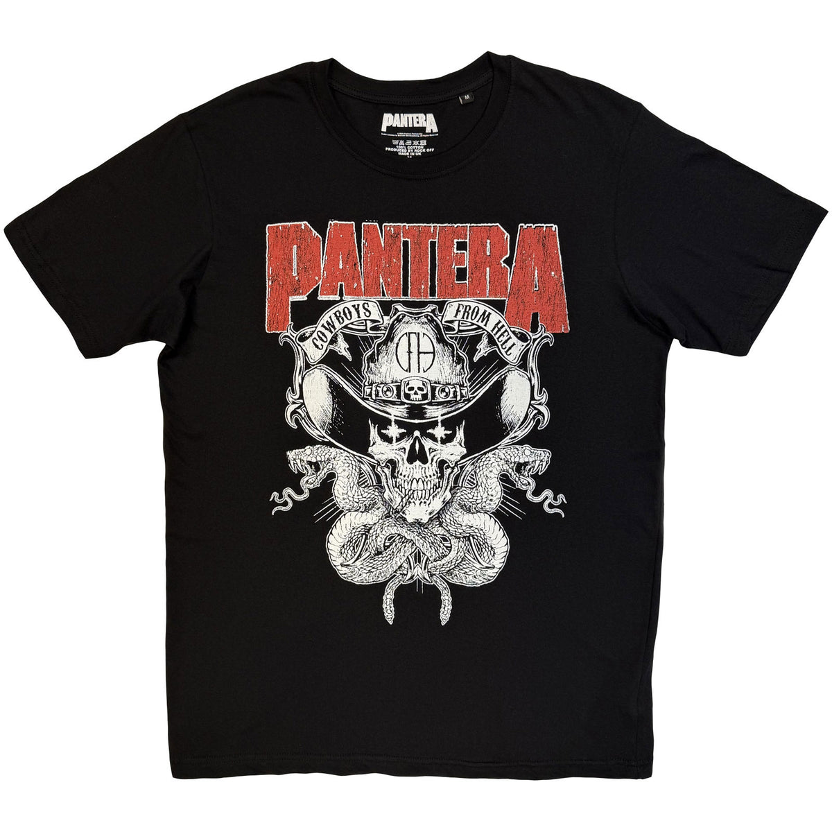 PANTERA - SNAKE SKULL - T-Shirt Black