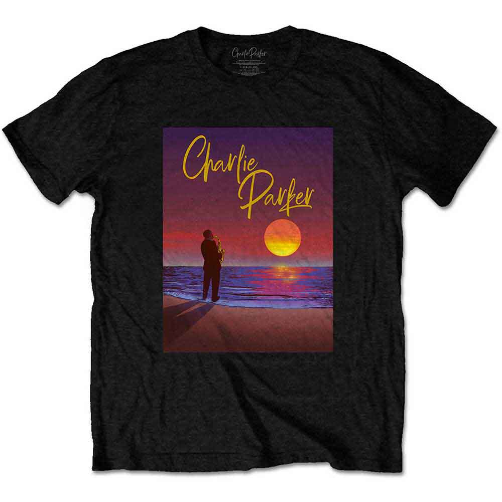 CHARLIE PARKER - PURPLE SUNSET - T-Shirt Black