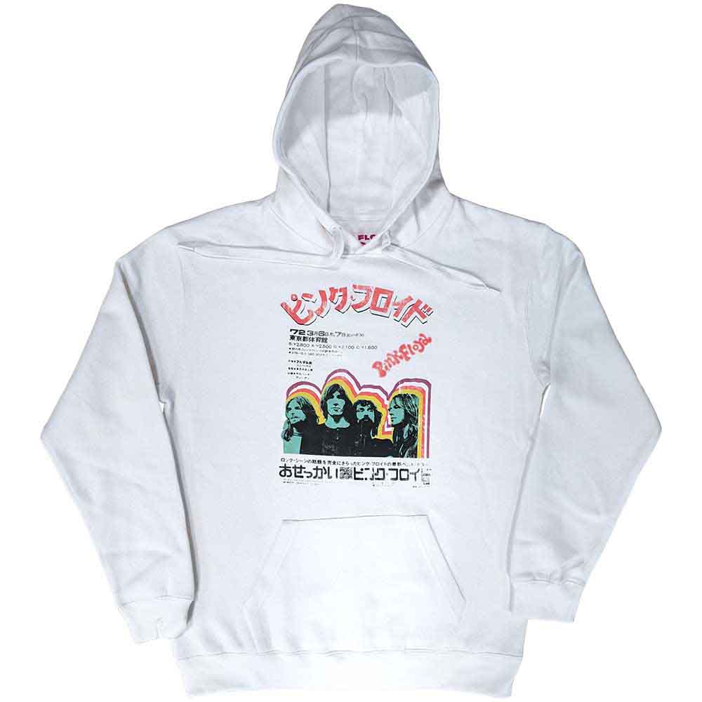 PINK FLOYD - JAPANESE POSTER - Pullover Hoodie White