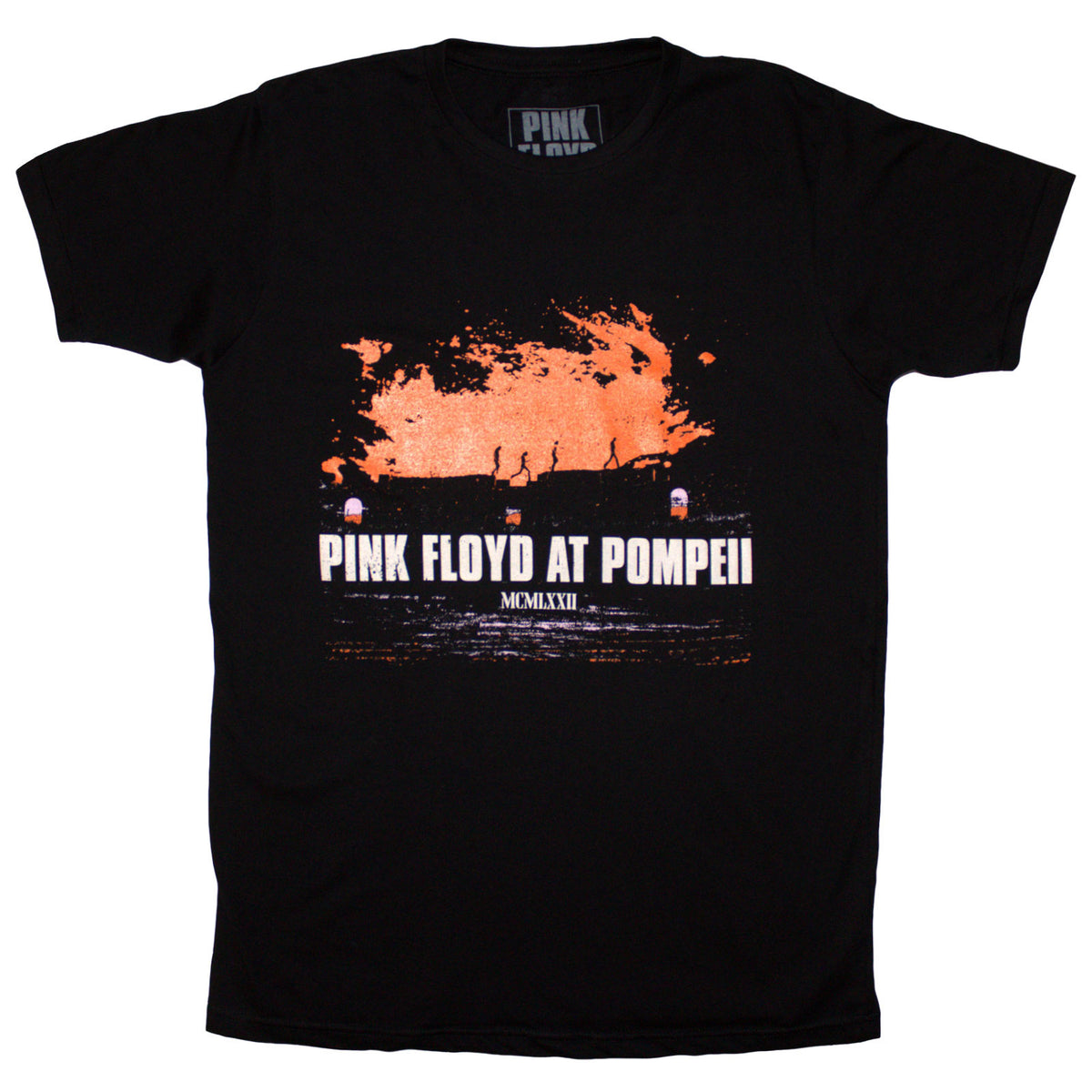 PINK FLOYD - POMPEII ORANGE - T-Shirt Black