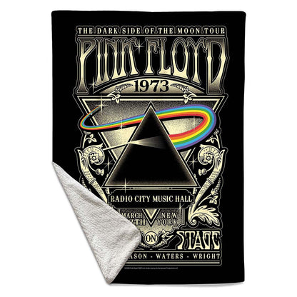 Rocksax Pink Floyd Sherpa Fleece Blanket - 1973 Live