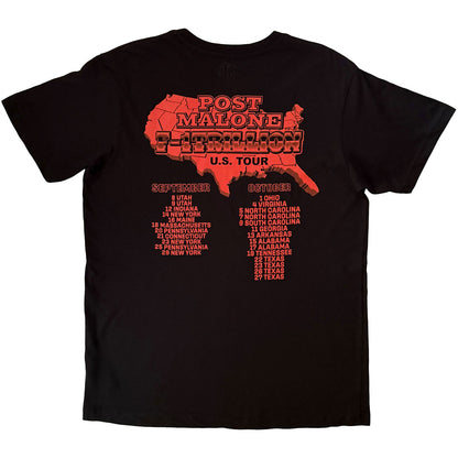 POST MALONE - U.S. TOUR - T-Shirt Black