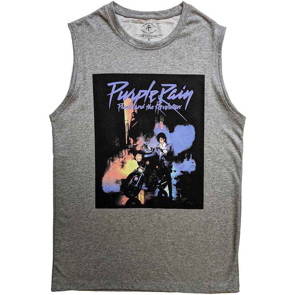 PRINCE - PURPLE RAIN - Tank T-Shirt Grey