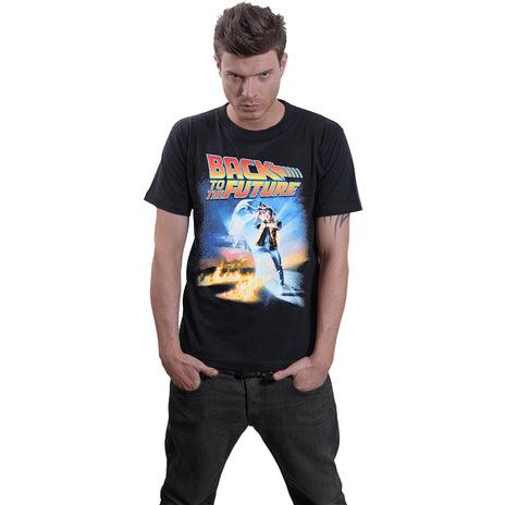 BACK TO THE FUTURE - POSTER - Front Print T-Shirt Schwarz