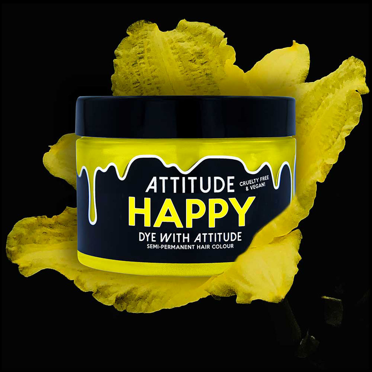 HAPPY UV YELLOW - Attitude Haarfärbemittel - 135ml