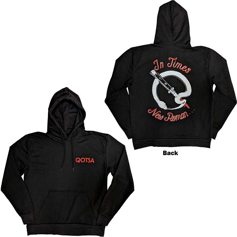 QUEENS OF THE STONE AGE - SNAKE LOGO - Pullover Hoodie Black