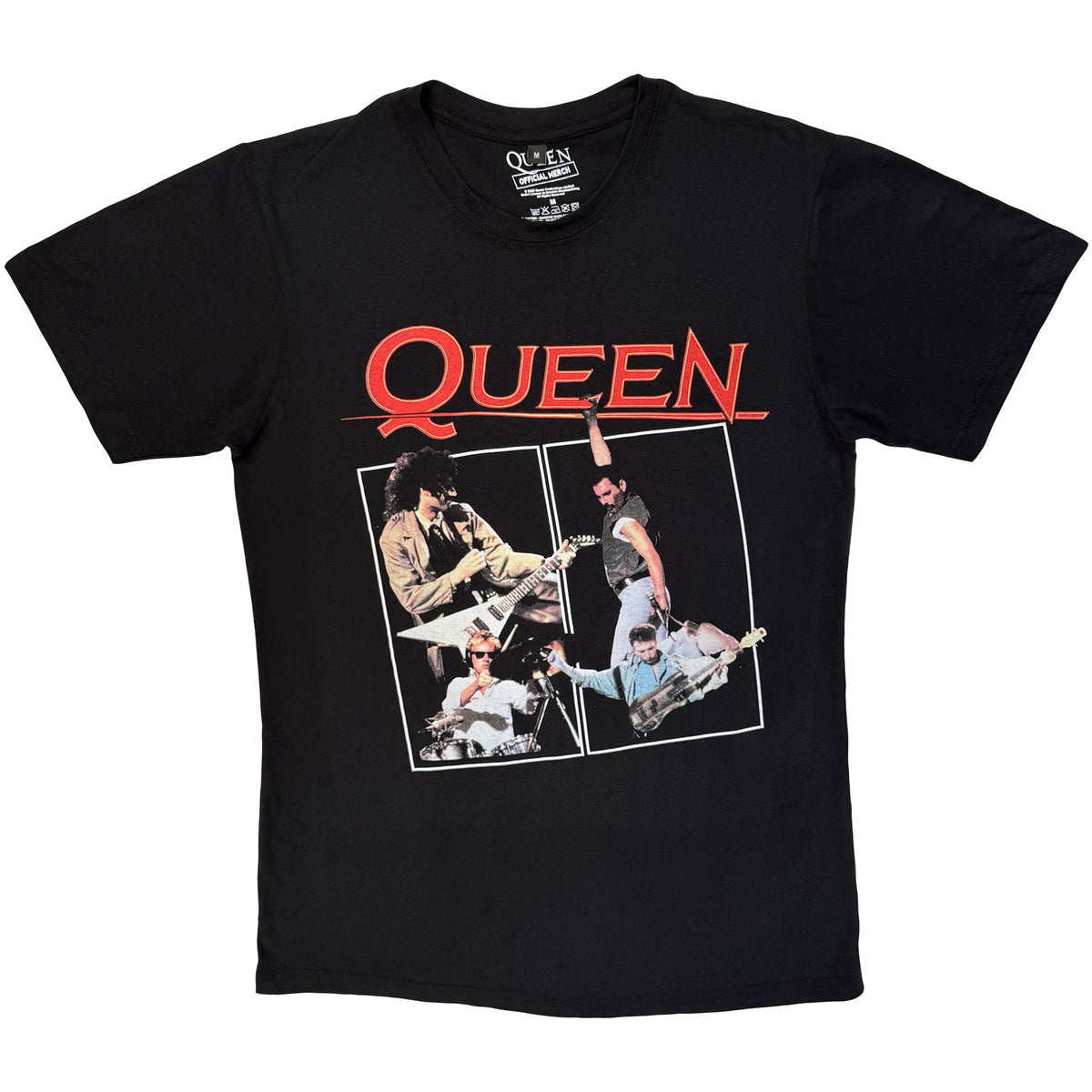 QUEEN - POSTER - Carbon T-Shirt Black
