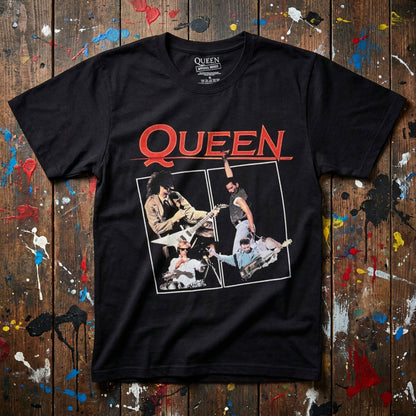QUEEN - POSTER - Carbon T-Shirt Black